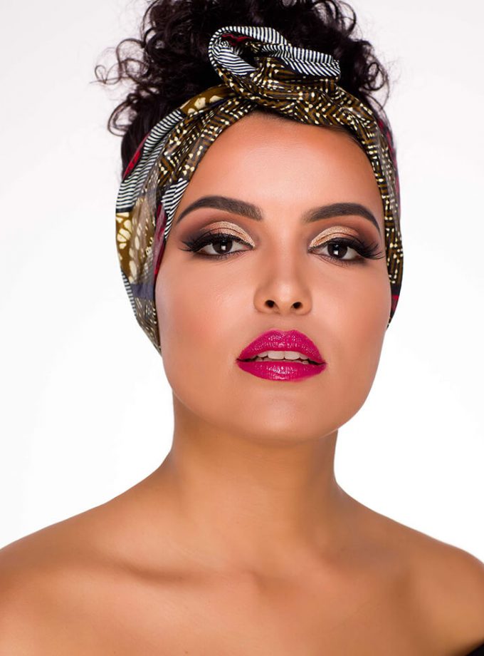 The Red Peacock Mini Headwrap