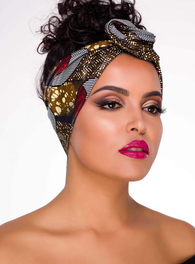 The Red Peacock Mini Headwrap