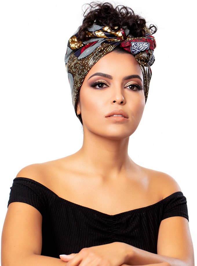 The Red Peacock Headwrap