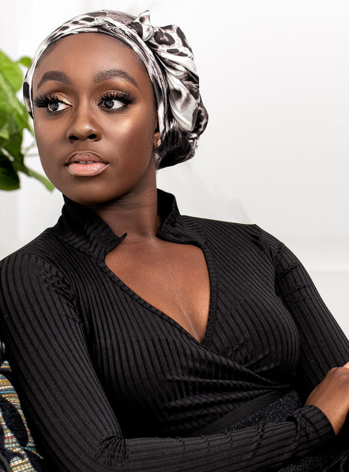 “Animal Print Paw” Anytime Satin Wrap