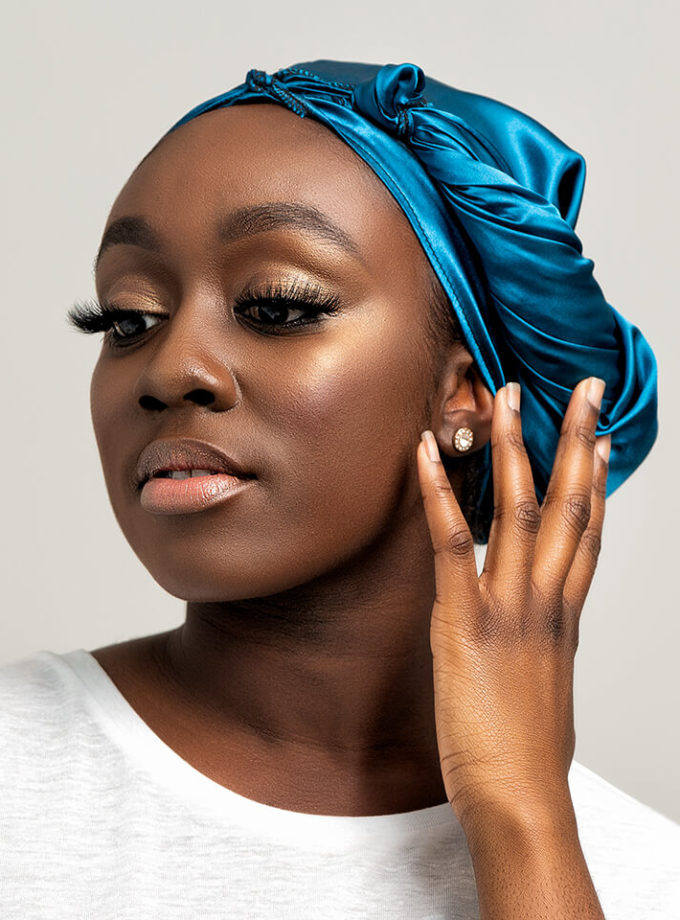 “Teal” Anytime Satin Wrap