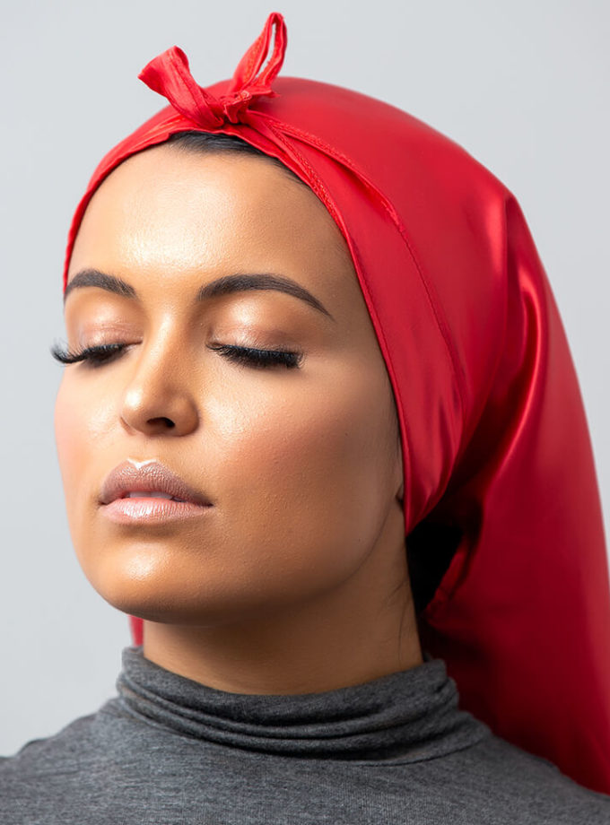 “Hot Red” Anytime Satin Wrap