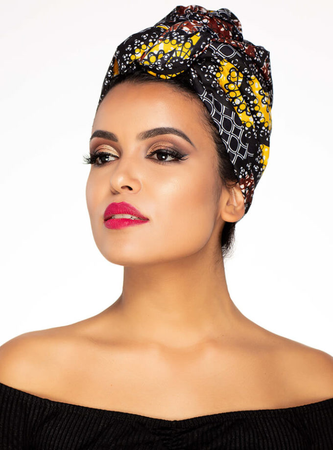 The Yellow Sunflower Full Headwrap